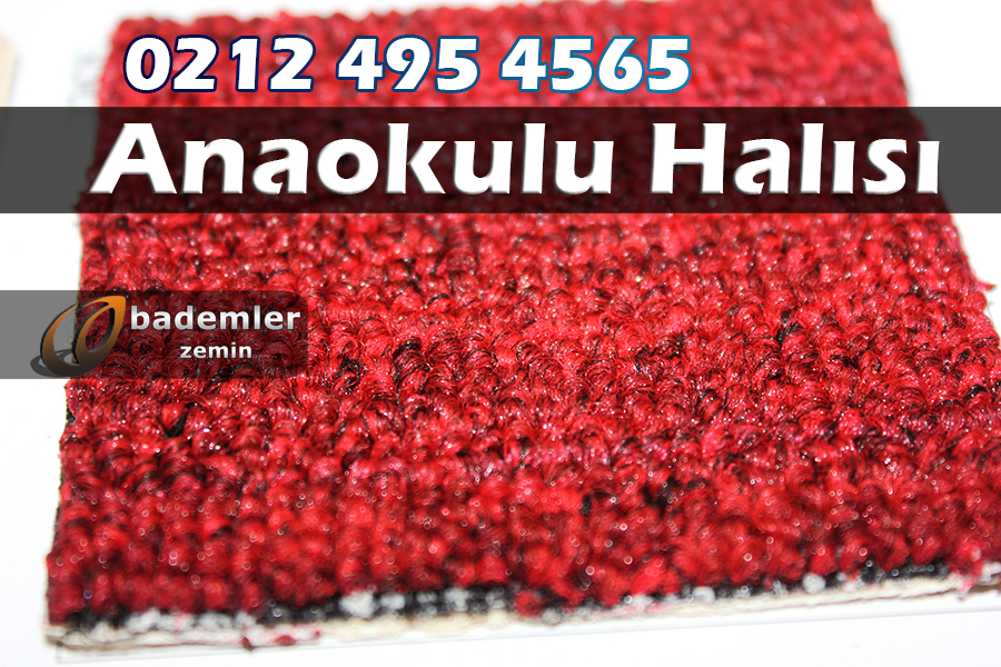 kırmızı anaokulu halısı