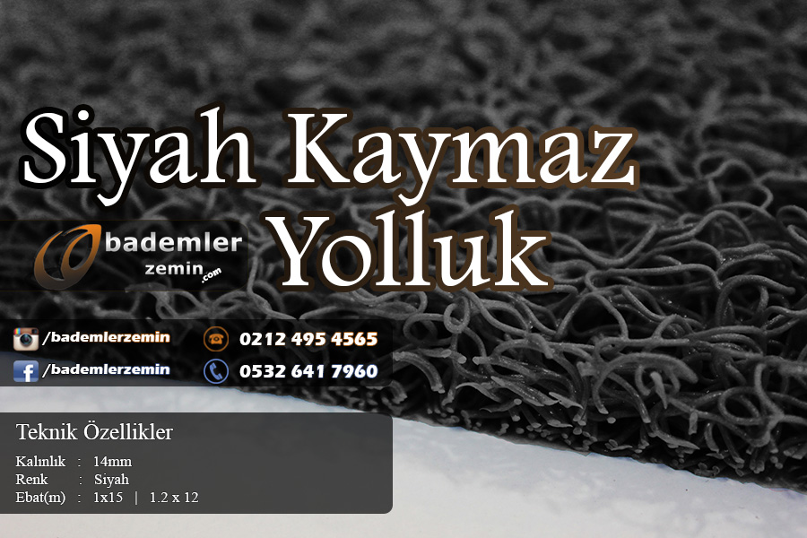 Siyah Kıvırcık Paspas